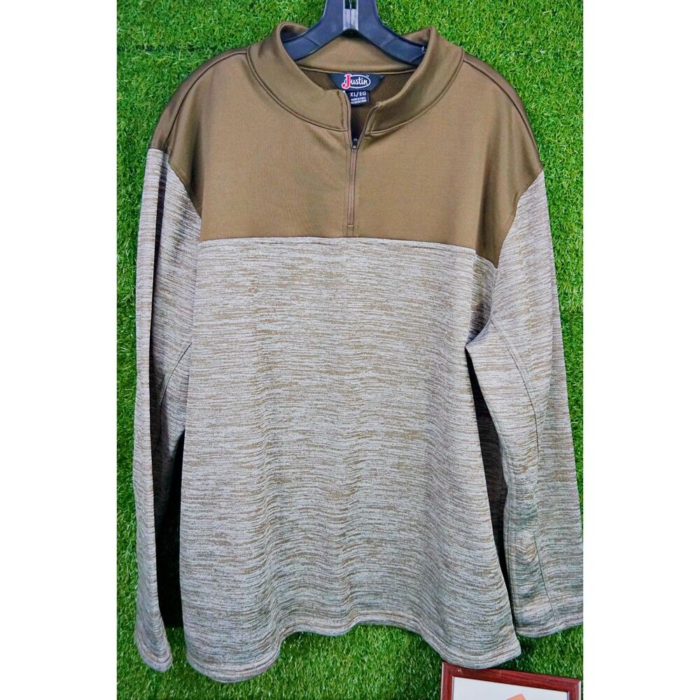 Justin Boots Q-ZIP‎ Pullover - Men's Size XL